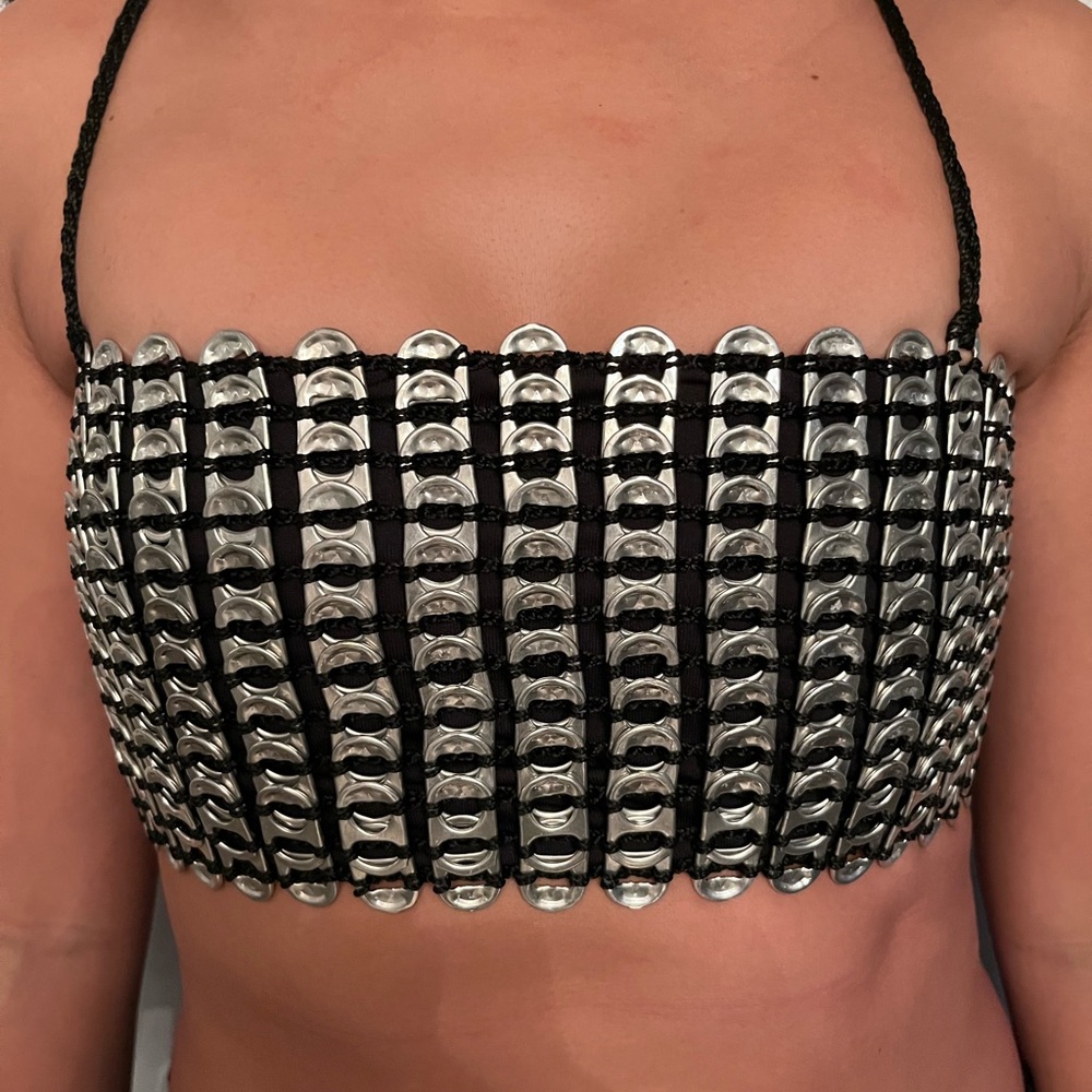 NO BRAND - RECYCLED TAB BRA TOP